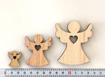 Dřevěné dekorace - ANDĚL PŘÍRODNÍ