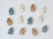 Dřevěné dekorace - Andělíčci 2 cm