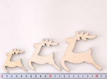 Dřevěné dekorace - JELEN PŘÍRODNÍ