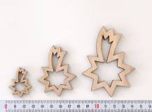 Dřevěné dekorace - KOMETA HNĚDÁ