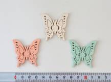 Dřevěné dekorace  - Motýl 4 cm - E
