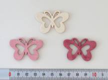 Dřevěné dekorace - Motýl 4 cm - F