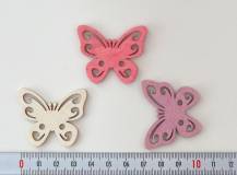 Dřevěné dekorace  - Motýl 4 cm - F