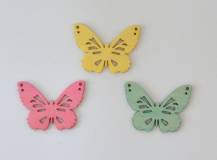 Dřevěné dekorace - Motýl 6 cm - D