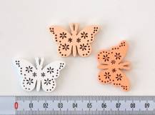Dřevěné dekorace  - Motýlek 3,5 cm