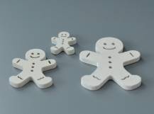 Dřevěné dekorace - PERNÍČEK BÍLÝ