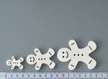 Dřevěné dekorace - PERNÍČEK BÍLÝ