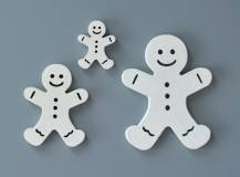 Dřevěné dekorace - PERNÍČEK BÍLÝ