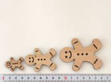 Dřevěné dekorace - PERNÍČEK HNĚDÝ