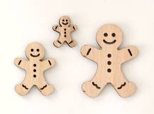 Dřevěné dekorace - PERNÍČEK HNĚDÝ