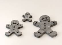 Dřevěné dekorace - PERNÍČEK ŠEDÝ