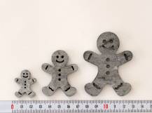 Dřevěné dekorace - PERNÍČEK ŠEDÝ