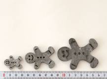 Dřevěné dekorace - PERNÍČEK ŠEDÝ