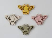 Dřevěné dekorace - Včela 4 cm