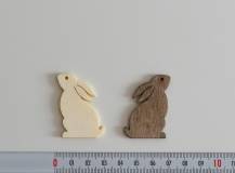 Dřevěné dekorace - Zajíček 4 cm