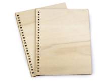 Dřevěné desky pro výrobu zápisníku A4 - 2 ks