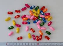 Dřevěné korálky - Válečky 9 x 17 mm