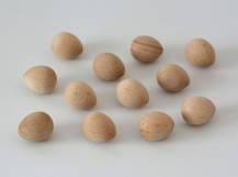 Dřevěné vajíčko špičaté 21 x 27 mm