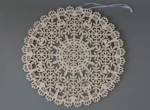 Dřevěný závěs / dekorace - Mandala velká