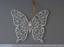 Dřevěný závěs / dekorace - Motýl