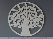 Dřevěný závěs / dekorace - Strom v kruhu