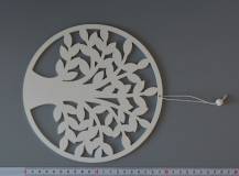 Dřevěný závěs / dekorace - Strom v kruhu