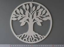 Dřevěný závěs / dekorace - Strom v kruhu 2