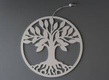 Dřevěný závěs / dekorace - Strom v kruhu 2