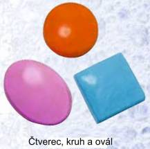 Forma na mýdla - kruh, ovál, čtverec 3ks