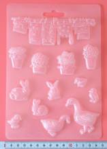 Forma na ozdoby, mýdla - Farma 13 ks