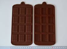 Forma pryžová - Tabulky čokolády - 1 plato - 12 ks