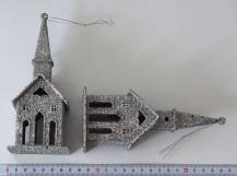 Glitrový kostelík 16 cm