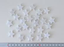 Hvězdičky z pěnovky s glitrem 24 ks
