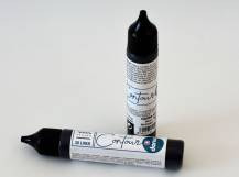 Konturovací vitrážní barva Darwi Glass 30 ml - ČERNÁ
