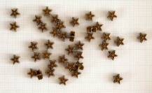 Kovový korálek - hvězdička průměr 6 mm