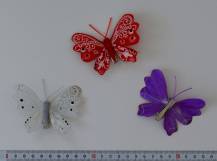 Motýlek s klipem 8 cm - vzor H