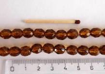 Perly (kuličky) a ohňovky hnědé 50 ks odstín p67182