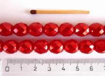 Perly a ohňovky metalické červené 50 ks odstín m12985