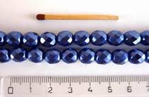 Perly a ohňovky metalické modré 50 ks odstín m12395