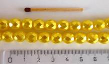 Perly a ohňovky metalické žluté 50 ks odstín m12838