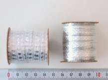 Ozdobné stuhy STŘÍBRNÝ MIX - 1 cm x 3 metry