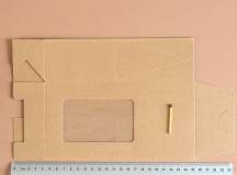 Papírová krabička 9,5 x 13 cm s průhledem