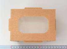 Papírová krabička s okýnkem 10,5 x 15 cm