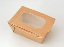 Papírová krabička s okýnkem 10,5 x 15 cm