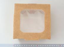 Papírová krabička s okýnkem 15 x 15 cm