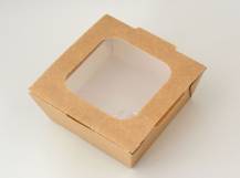 Papírová krabička s okýnkem 15 x 15 cm