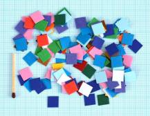 Papírová mozaika - Barevné čtverečky