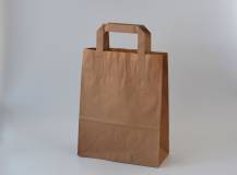 Papírová taška HNĚDÁ 22 x 10 x 28 cm 