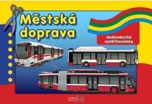 Papírová vystřihovánka - MĚSTSKÁ DOPRAVA