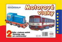 Papírová vystřihovánka - MOTOROVÉ VLAKY